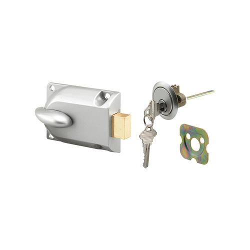 Diecast Painted Aluminum - Center Mount Deadbolt Lock With Keyed Cylinder