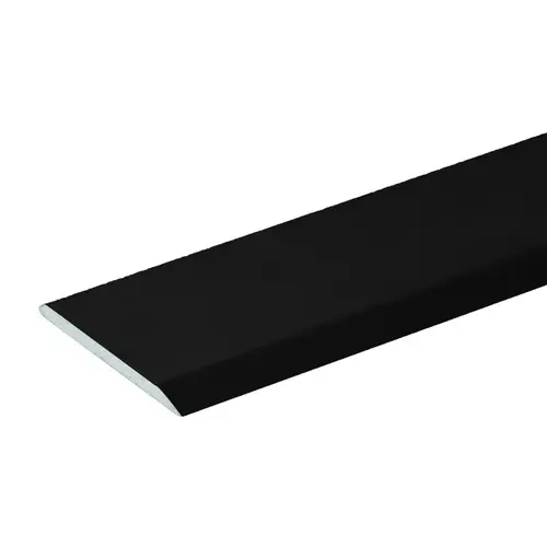 5/8" Flat Mirror Edge Molding - Matte Black 144" Length