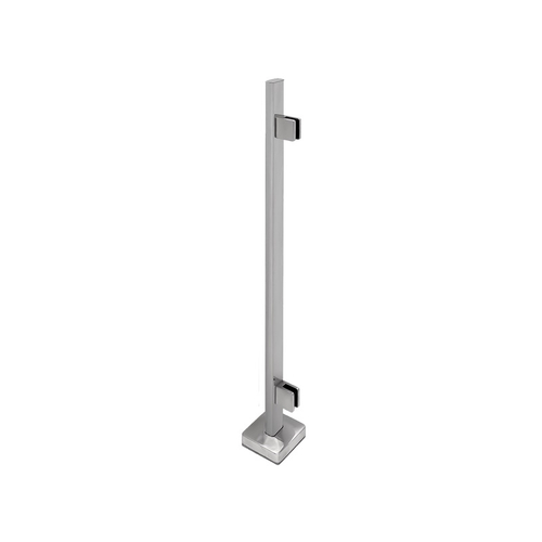 FHC FP12EPS 'FP' Series Posts 1" x 2" Rectangular Profile 42" Tall End Post Polished Stainless