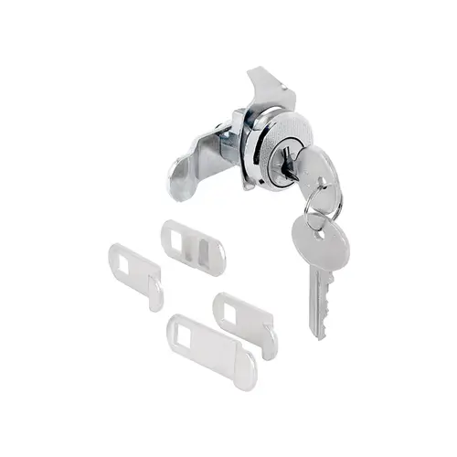 3/4" Outside Diameter - Brushed Nickel - 5-Cam Counter Clockwise With Dust Cover Mailbox Lock (Single Pack)