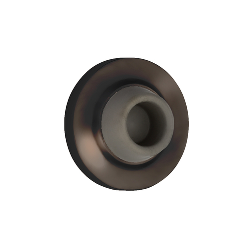 Wall Mounted Concave Type Door Stop 2-1/2" Diameter - Dark Bronze