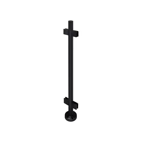 'FP' Series Posts 1.9" Round Profile 42" Tall Center Post - Matte Black