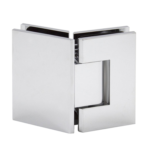 Glendale Square 5 Degree Positive Close Glass To Glass 135 Degree Hinge - Polished Chrome