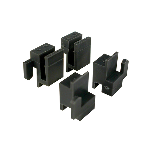 3/8" x 9/16" Black Plastic Window Corner Guide - Likit - pack of 4