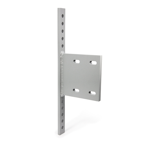 Aluminum Sunshade Curtainwall Bracket - 6" Tall Knife Plate - Powder Coat