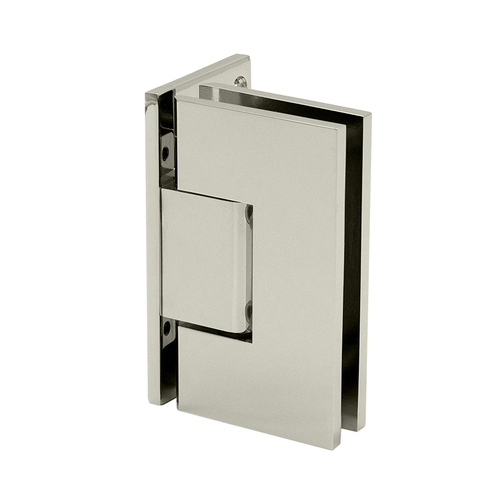 Glendale Square Wall Mount Hinge Offset Back Plate - Polished Nickel