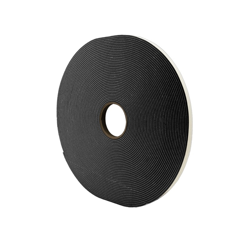 Single-Sided Foam Glazing Tape 1/4" x 1/2" x 50' Closed-Cell Vinyl -Black