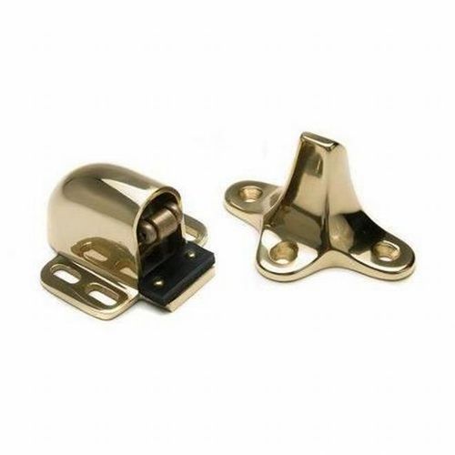 Auto Floor Stop and Holder 1-1/8" to 1-9/16" Clearance Bright Brass Finish