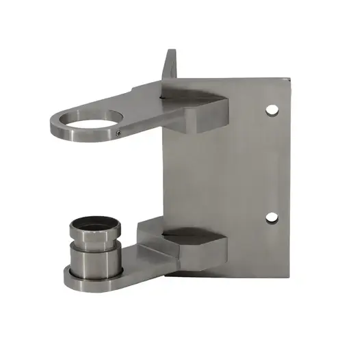 Fascia Bracket for 1.9" Post Outside 90 Degree Corner - Brushed Stainless