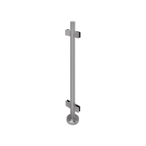 'FP' Series Posts 1.9" Round Profile 42" Tall Center Post - Brushed Stainless