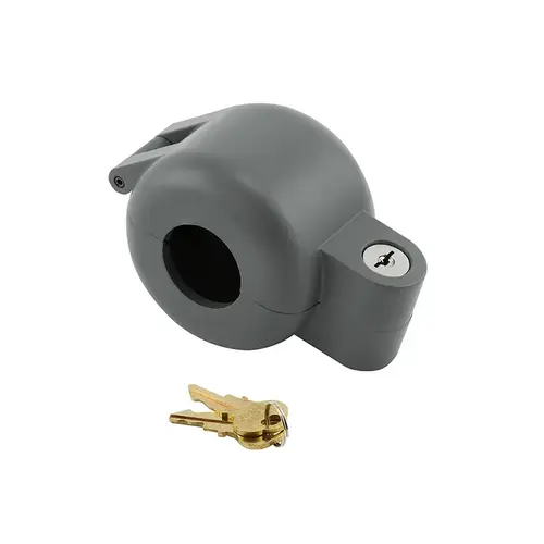 Door Knob Lock-Out Device - Keyed Alike - Gray Diecast (Single Pack)