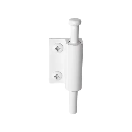 Sliding Door Lock Push-Pull - White Painted