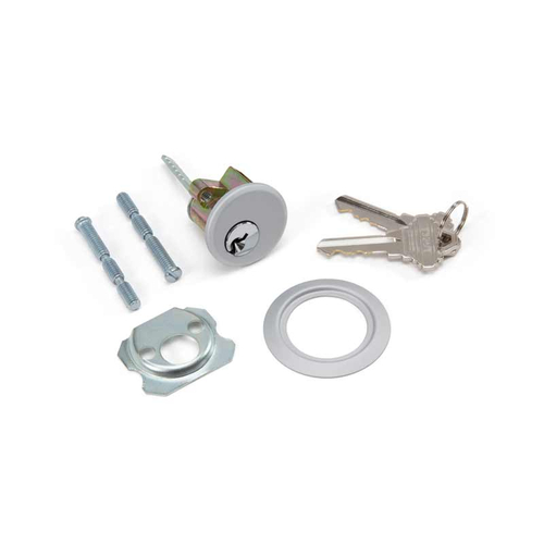 Rim Keyed Cylinder with Schlage 'C' Keyway and Keyed Alike - Aluminum