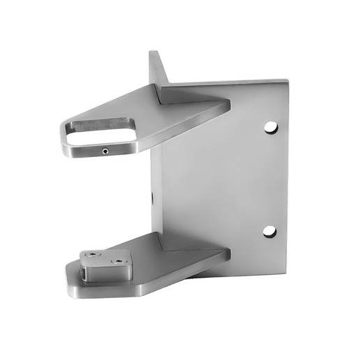 2" Square Post Fascia Bracket Outside 90 Degree Corner - Polished Stainless