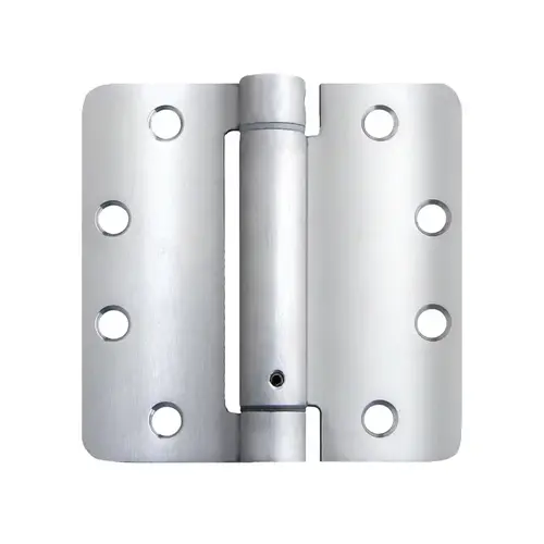 4" x 4" Spring Hinge Heavy-Duty 1/4" Radius - Chrome