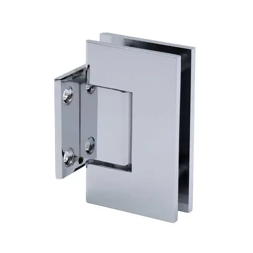 FHC GLENAS2CH Glendale Adjustable Square Wall Mount Hinge Short Back Plate - Polished Chrome