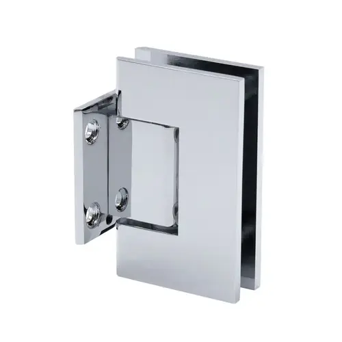 Glendale Series Wall Mount Hinge - Short Back Plate - Polished Chrome