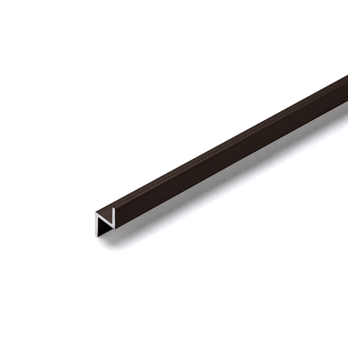 Aluminum Z-Bar Channel- Dark Black/Bronze Anodized  84" Length - pack of 5