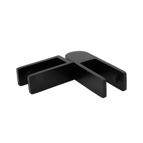 Stabilizing Glass Clamp Adjustable Glass-to-Glass 11/16"-13/16" Glass - Matte Black