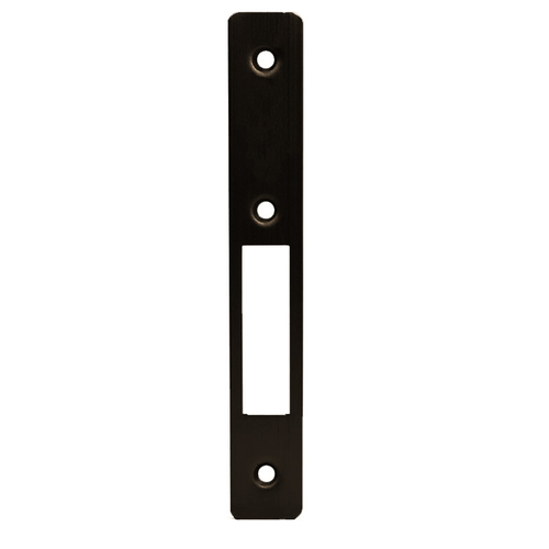 Radius Weather-Stripped Faceplate for FL2130 Series Hook Throw Deadlock - Dark Bronze