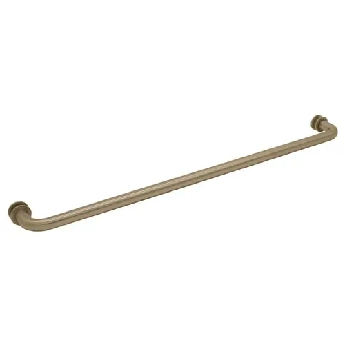 24" Tubular Single-Sided Towel Bar - Brushed Bronze