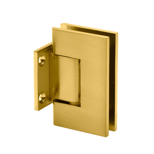 Glendale Square Wall Mount Hinge Short Back Plate - Satin Brass