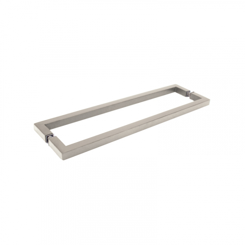 24" Back-to-Back Square Towel Bars With Mitered Corners - Brushed Nickel