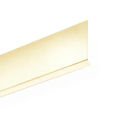 96" Long Cladding for Windscreen/Smoke Baffle 3-1/2" Tall - Polished Brass