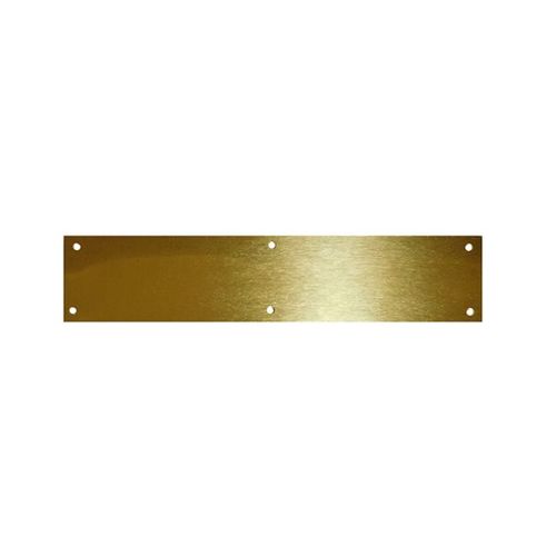 6" x 34" Kick Plate Bright Brass Finish