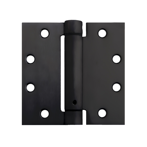 4-1/2" x 4-1/2" Spring Hinge Heavy-Duty Square - Black