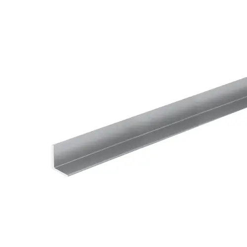 Aluminum 1/2" Angle Extrusion- Brite Anodized  23" Length