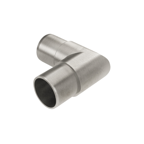 Handrail Fitting - 1.9" Diameter 90 Degree with Crisp Corner - Brushed Stainless