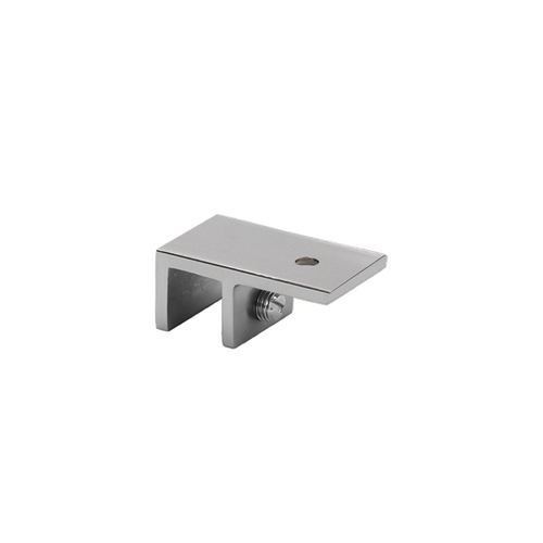 Ceiling Mount Slip Fit Clamp for 5/16 to 1/2" Glass Polished Chrome