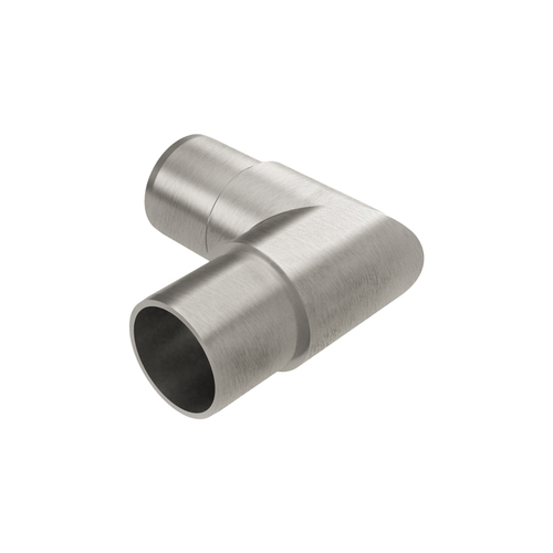 Handrail Fitting - 1.5" Diameter 90 Degree with Crisp Corner - Brushed Stainless