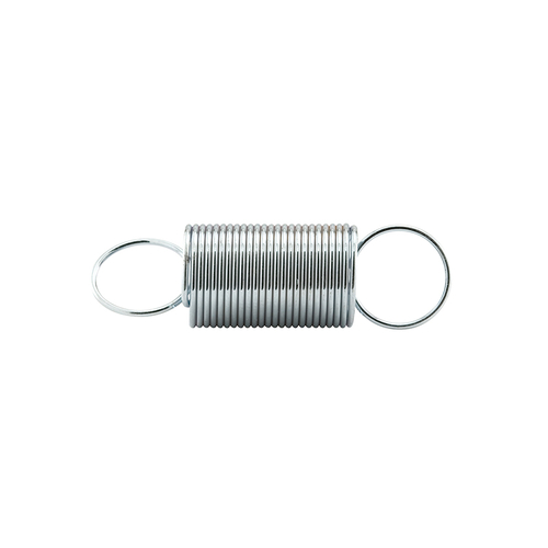 Extension Spring - Spring Steel Construction - Nickel-Plated Finish - 0.028 Ga x 7/16" x 1-1/2" - Closed Single Loop - pack of 2