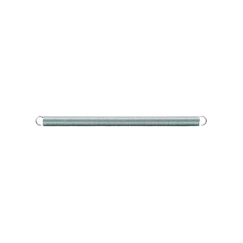 Extension Spring - Spring Steel Construction - Nickel-Plated Finish - 0.047 Ga x 3/8" x 6-1/2" - Single Loop Open - pack of 2