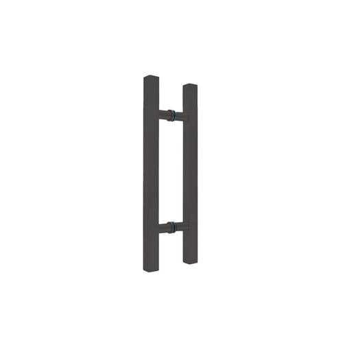 10" Square Back-to-Back Ladder Handle - 6" Center-To-Center - Oil Rubbed Bronze