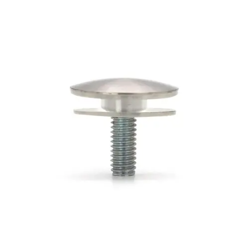 1" x 1/8" Low Profile Standoff Cap - Brushed Stainless