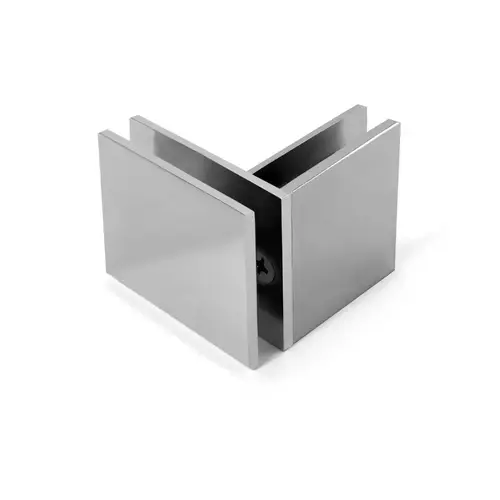 Square 90 Degree Pivot Transom Clamp - Polished Chrome