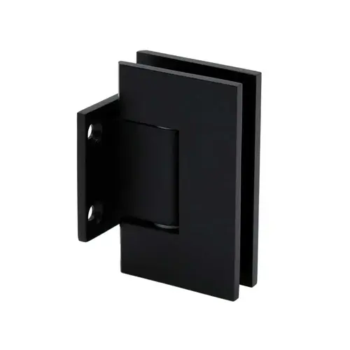 Glendale Adjustable Square Wall Mount Hinge Short Back Plate - Matte Black