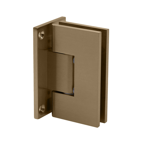 Glendale Square 5 Degree Positive Close Wall Mount Hinge Full Back Plate - Brushed Bronze