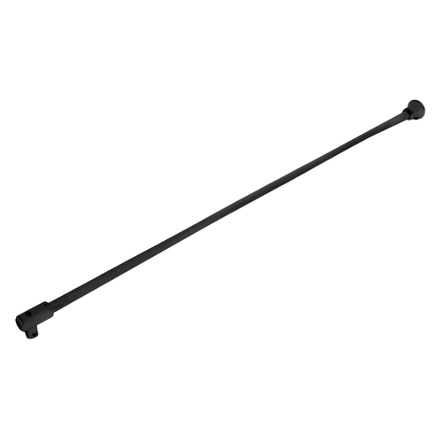 Support Bar 39" Long Fixed Panel Wall-to-Glass for 3/8" to 1/2" Glass - Matte Black