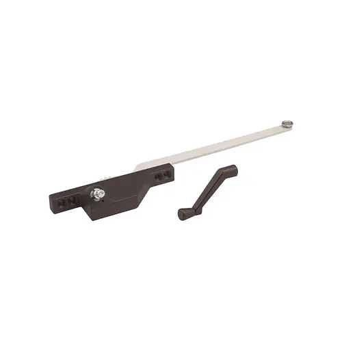 Single Arm Operator - Left Hand - Bronze - Stainless Guide Roller - Crank Handle