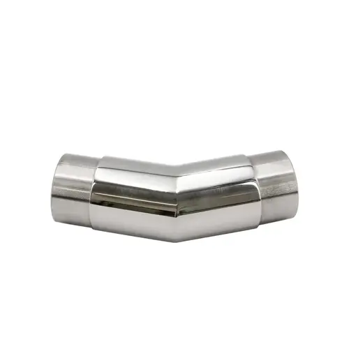 Steel Handrail 147 Degree Corner 1-1/2" Dia .050" wall - Polished Stainless