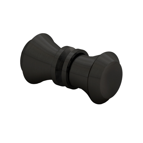 Back-to-Back Fluted Knob - Matte Black