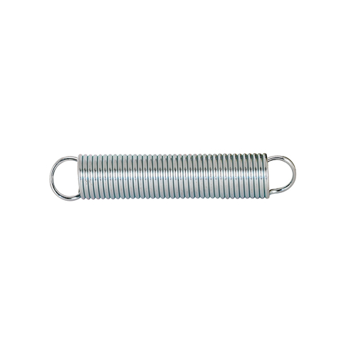 Extension Spring - Spring Steel Construction - Nickel-Plated Finish - 0.047 Ga x 7/16" x 2-1/2" - Closed Single Loop - pack of 2