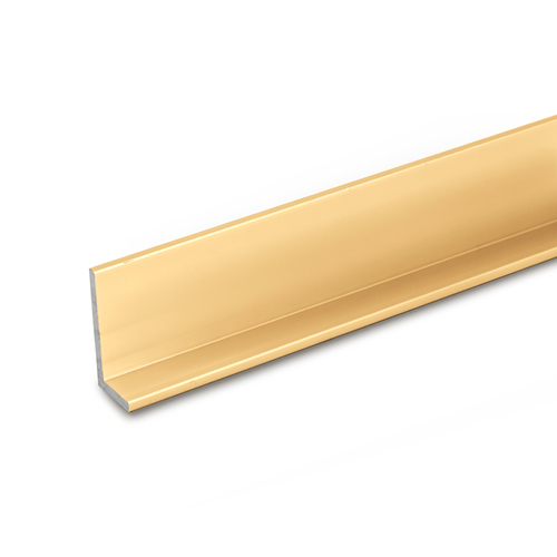 3/8" L-BarExtrusion - Brite Gold Anodized  84" Length - pack of 10