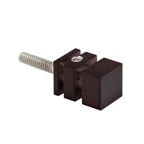 Single Sided Square Knob for Towel Bars - M6-1.0 Thread - Oil Rubbed Bronze