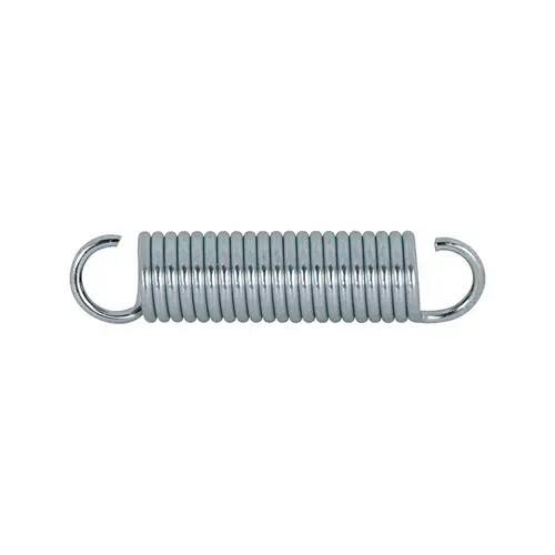 Extension Spring - Spring Steel Construction - Nickel-Plated Finish - 0.062 Ga x 7/16" x 2" - Single Loop Open - pack of 2