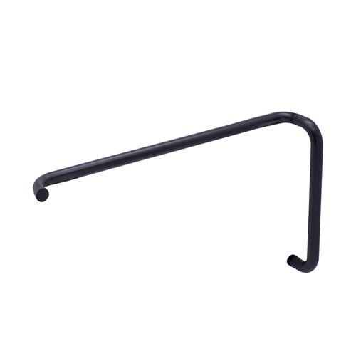 8" x 22" Tubular Pull/Towel Bar Combo No Washers for 1/4" to 1/2" Glass - Matte Black